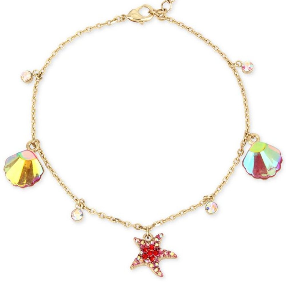 NWOT Betsey Johnson Beach Theme Gold Anklet